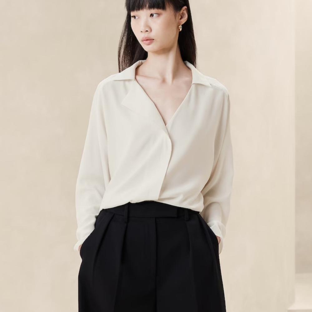 Banana Republic Dona Silk Dolman Top